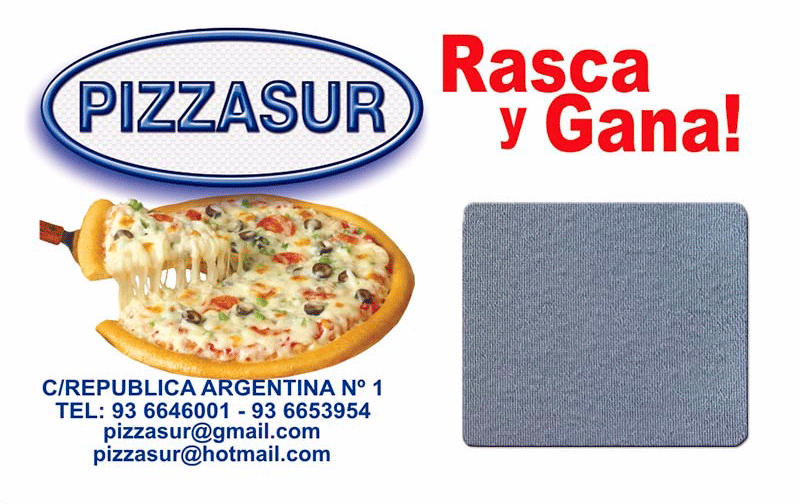 Tarjetas rasca personalizadas